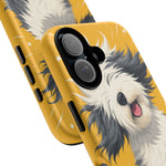 Sheepdog Hair Flip Phone Case Funny Dog Lover Gift