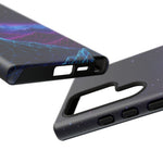 Retro Neon Mountains Phone Case | Vaporwave Galaxy Landscape