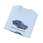 Blue 1970 Grand Prix Car T-Shirt | Classic Auto Trio Illustration