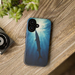 Barracuda Silhouette Phone Case, Sunlit Marine Art Tough Cover