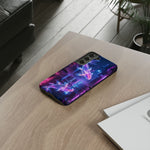 Neon Koi Reflection Vaporwave phone case | Tough Cover