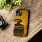 Classic Camaro SS Phone Case, Yellow 69 Muscle Car Cover, Gift for Guys