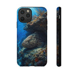 Grouper Reef Phone Case, Sunbeam Ledge Marine Art Tough Cover