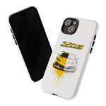 Z06 Corvette Phone Case, Yellow Sketch Reveal Chrome Cover