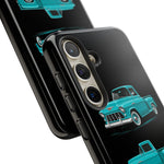 Turquoise 1955 Stepside Pickup Truck Tough Phone Case - 3 View