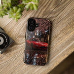Red FD RX-7 Blossom Alley Tough Phone Case - Rain-Slicked Night