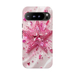 Pink Glitter Star Tough Case | Sparkle Phone Case