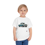 1966 Ford F100 Pickup Truck Toddler T-Shirt Vintage Graphic Tee Blue White