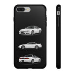 White S14 Silvia JDM Sports Car Phone Case Tough Multi View