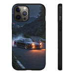 240SX JDM Drift Smoke Night Street Art Tough Phone Case