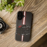 Camaro ZL1 Phone Case, Black Red Racing Stripe Studio Cover, Gift