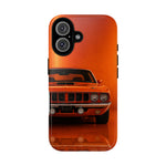 Orange Cuda Phone Case, 71 Classic Muscle Car Tough Cover