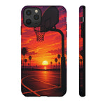 Basketball Court Sunset Phone Case | Tough Phone Case