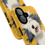Sheepdog Hair Flip Phone Case Funny Dog Lover Gift