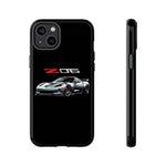 Silver C6 Z06 Phone Case for Chevy Fans, Tough Cover