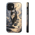 Piano Cat walking on keys Tough Case | Phone cover, musical cat art