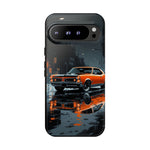 1966 GTO Orange Rainy City Tough Phone Case Cover Gift Art