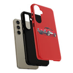 Red Classic Corvette C1 Illustration phone case | Retro Car Tough Case