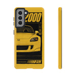 S2000 Spa Yellow Retro 90s JDM Car Tough Phone Case