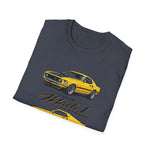 Yellow 1969 Mach 1 T-Shirt | Classic Muscle Car Illustration