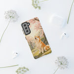 Akita under Cherry Blossoms Dog Breed Phone Case
