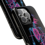 Neon Anatomical Skeleton Phone Case | Internal Displacement Art