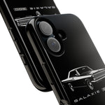 Vintage Galaxie 500 Phone Case | Classic Car Illustration, Black