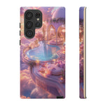 Floating Pool Deck Phone Case, Pastel Cloud 3D Render Cover