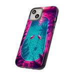 Neon Flamingo Pool Vaporwave Art Tough Phone Case