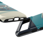 Retro Teal Sports Car C8 phone case | Tough Cases