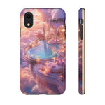 Floating Pool Deck Phone Case, Pastel Cloud 3D Render Cover