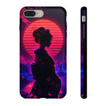 Neon Geisha Silhouette Phone Case | Tough Cover