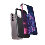 Neon Koi Reflection Vaporwave phone case | Tough Cover