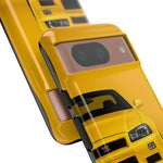 Yellow Skyline Phone Case, R34 GTR 90s JDM Legend Tough Cover for Men Gift
