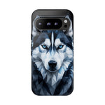 Siberian Husky Geometric Diamond Art Tough Phone Case