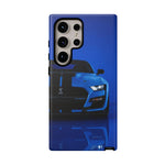 Blue Mustang Art Phone Case, GT500 American Muscle Car Tough Cover for Men
