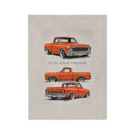 C10 Cheyenne Classic Truck Throw Blanket | Vintage Chevy Pickup Design