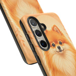 Pomeranian Tiny Fox Fluffy Art Tough Phone Case