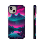 2 Rounds Canada Retina Artwork Vaporwave Phone Case – Landscape Aesthetic