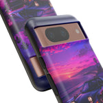 Retro JDM Sports Car Sunset MR2  phone case | Tough Cases