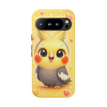 Cockatiel Kawaii Heart Crest Art Tough Phone Case