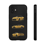 Gold Fairlady Z Classic Sports Car Tough Phone Case - 3 View