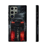 Night Rain R34 Skyline Car phone case | Sports Car Rear Lights, Reflective Road