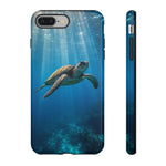 Sea Turtle Ocean Scene phone case | underwater marine life tough cover