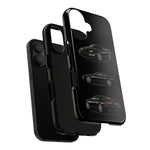 Black 300ZX Sports Car Tough Phone Case - Multi View