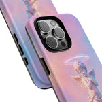 Praying Cherub Statue halo Vaporwave Aesthetic phone case