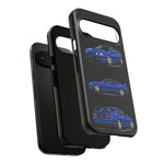 Tough Phone Case - Blue Celica GT-Four JDM Rally Car Multi View Art