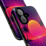 Classic Grid Sunset Vaporwave Art Tough Phone Case