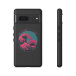 Great Dream Wave Circular Badge Vaporwave Phone Case – Japanese Aesthetic