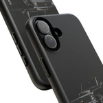 Black Classic C10 Truck Phone Case | Vintage Pickup Reflection, Minimal Auto Design